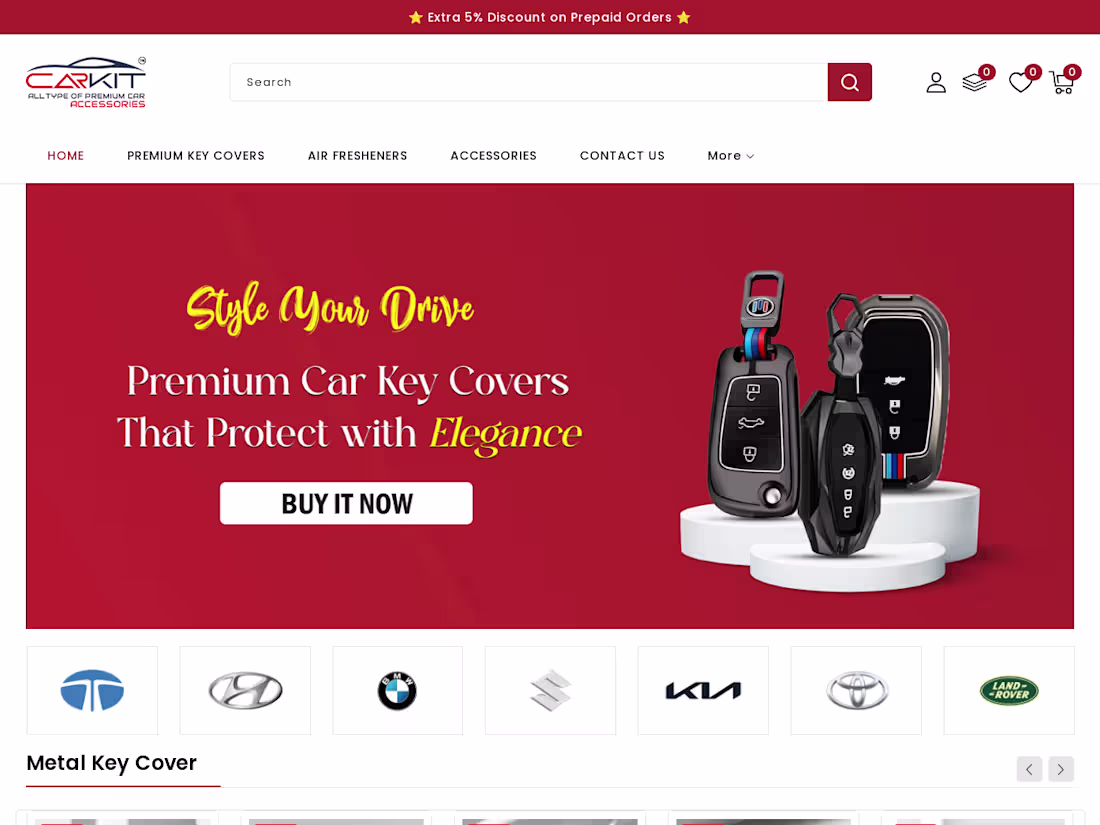 Cover image for CarKit E-commerce UI/UX Design