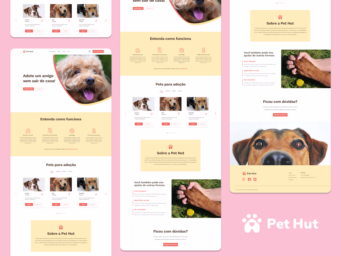Cover image for Pet Hut - Website design