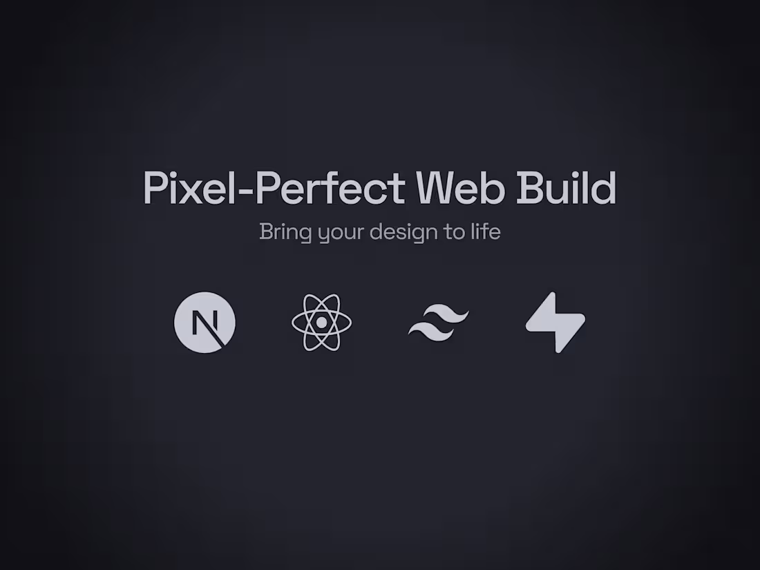 Cover image for Pixel-Perfect Website Build
