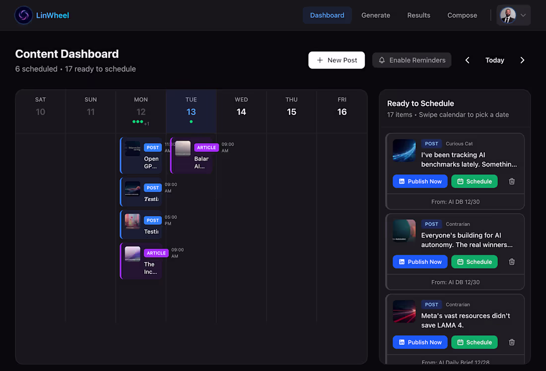 Cover image for Multi-agent LinkedIn content pipeline.

Extracts a