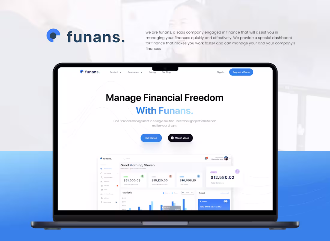 Cover image for Funans - Finance Website
