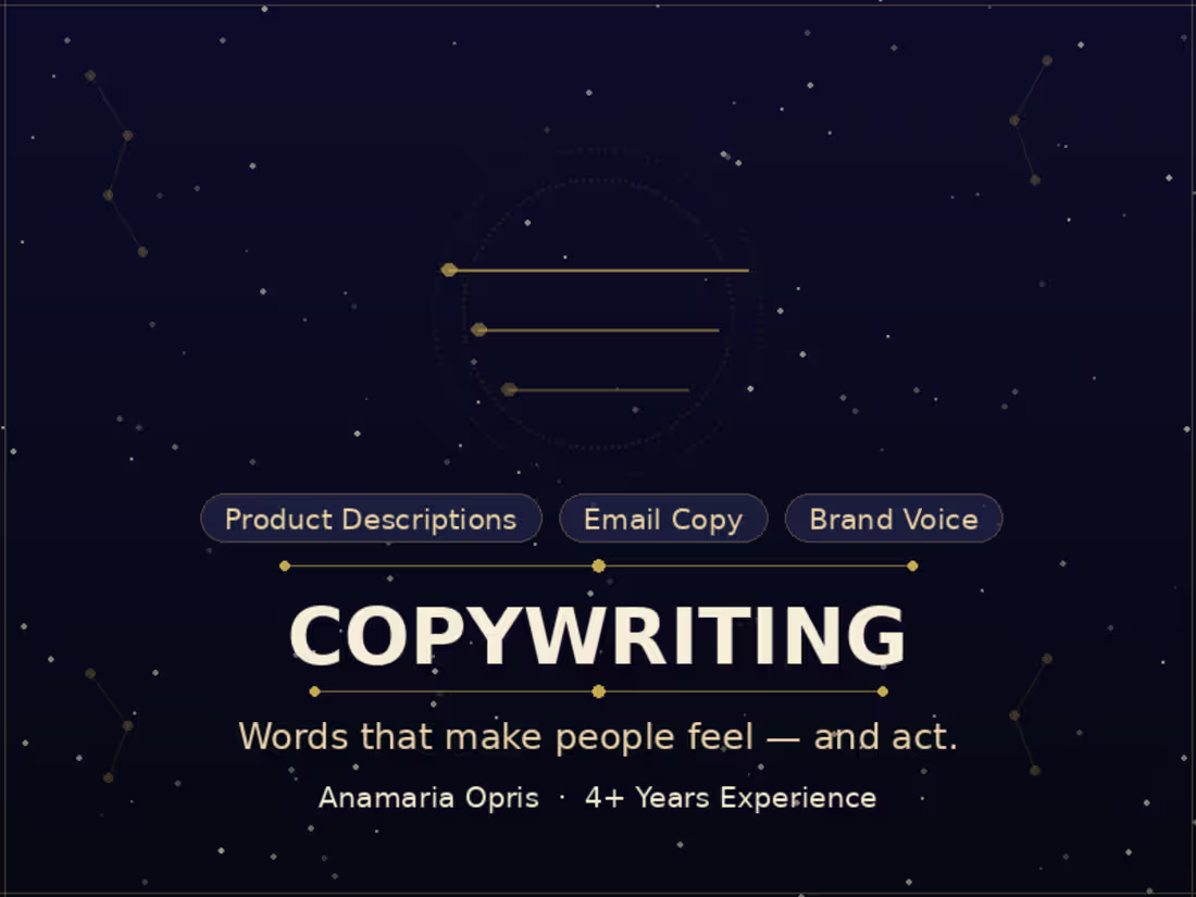 Cover image for Copywriting & Product Descriptions in English