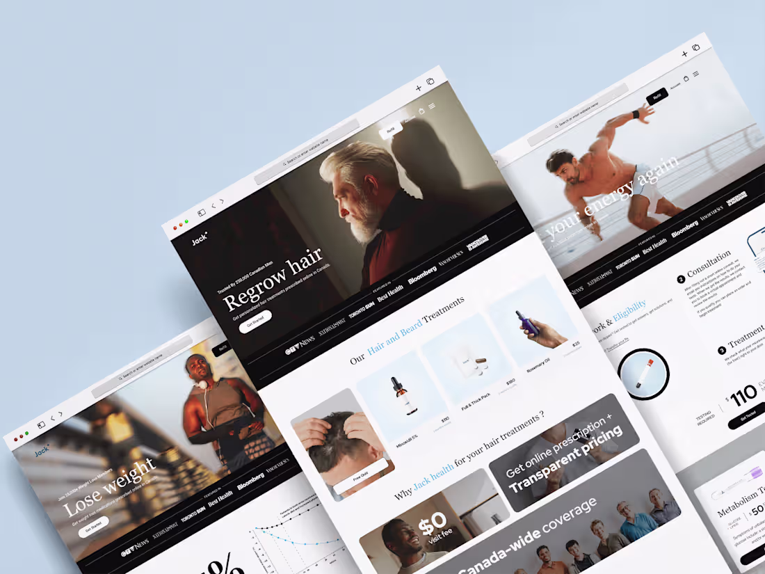 Cover image for Jack health - Framer website