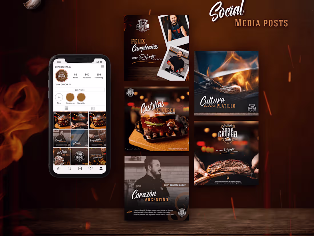 Cover image for Social Media Design for a Restaurant