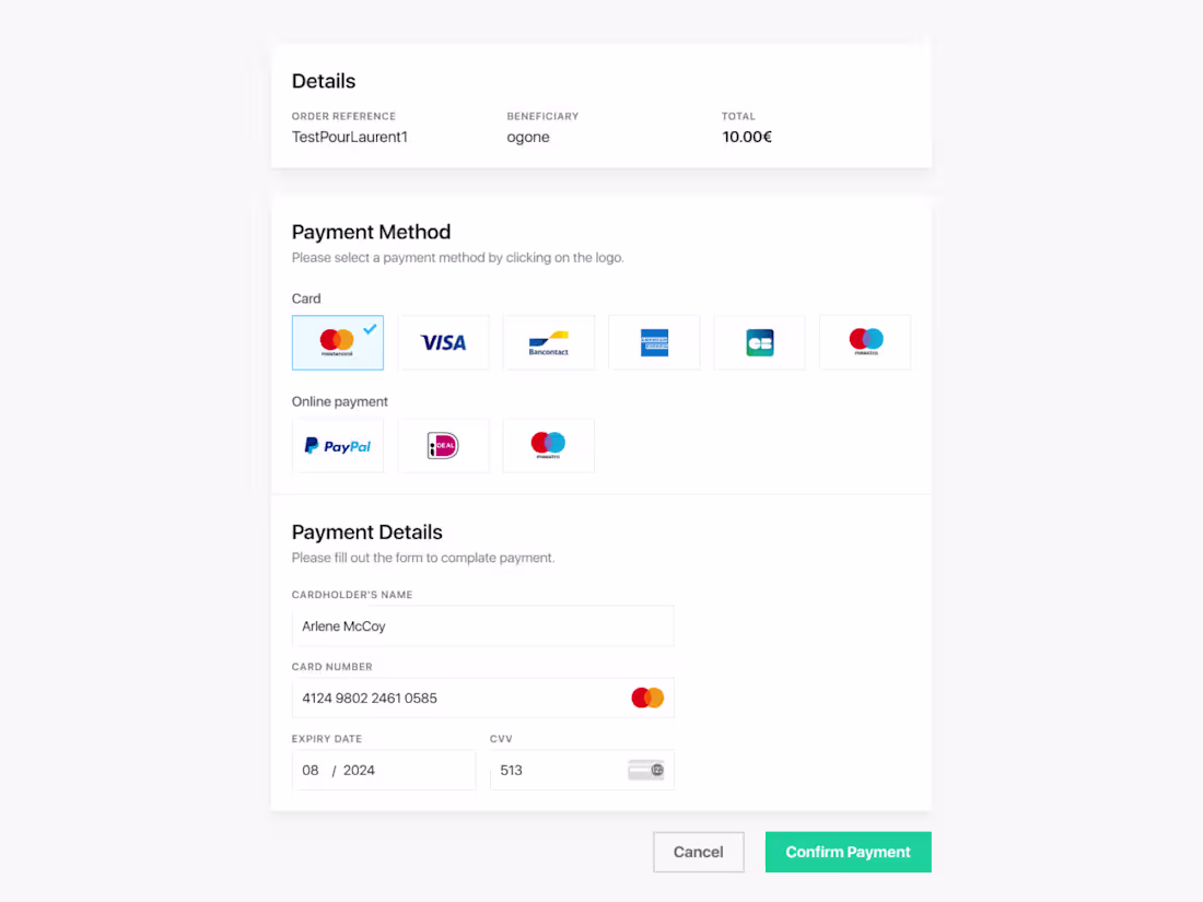 Cover image for Simple payment page