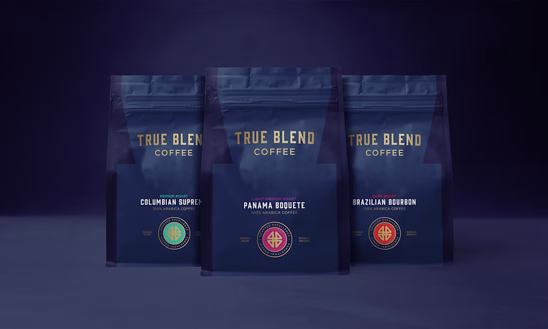 Cover image for TRUE BLEND COFFEE: Behance