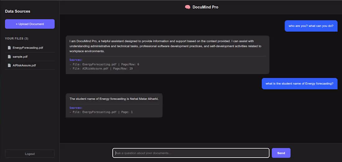 Cover image for RAG-Based Document Q&A System (DocMind)