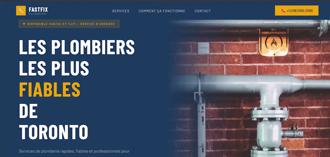 Cover image for Professional plumbing business site with