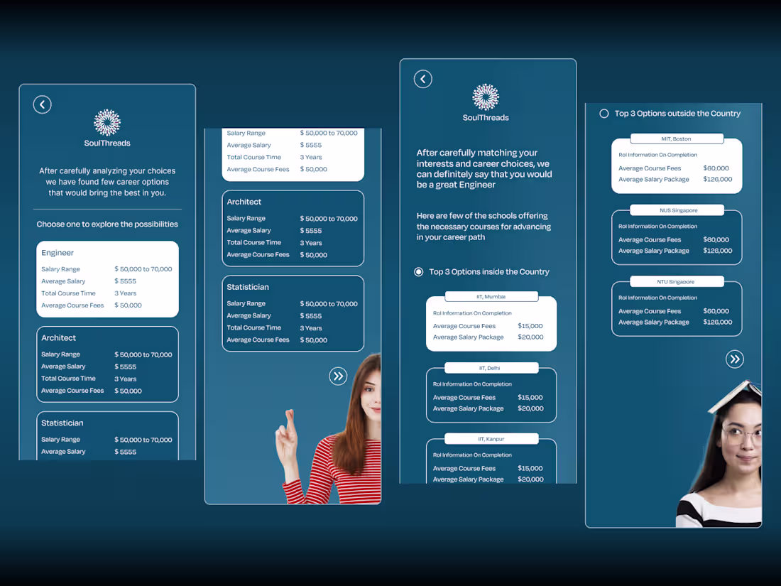 Cover image for Soulthreads - Mobile App Design