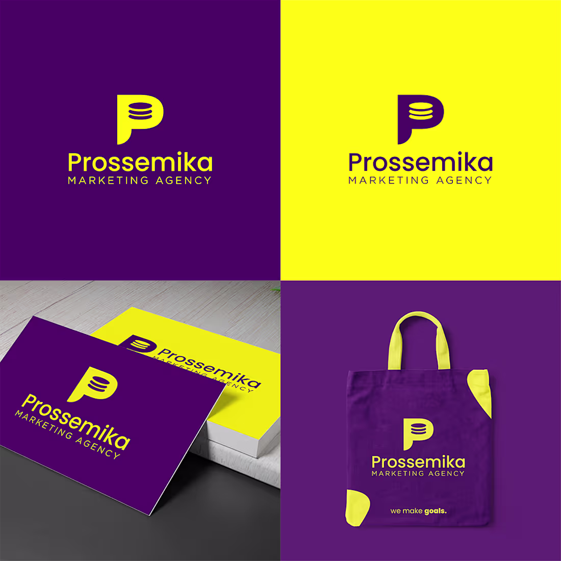 Cover image for Logo Design Concept for Prossemika Marketing Agency :: Behance