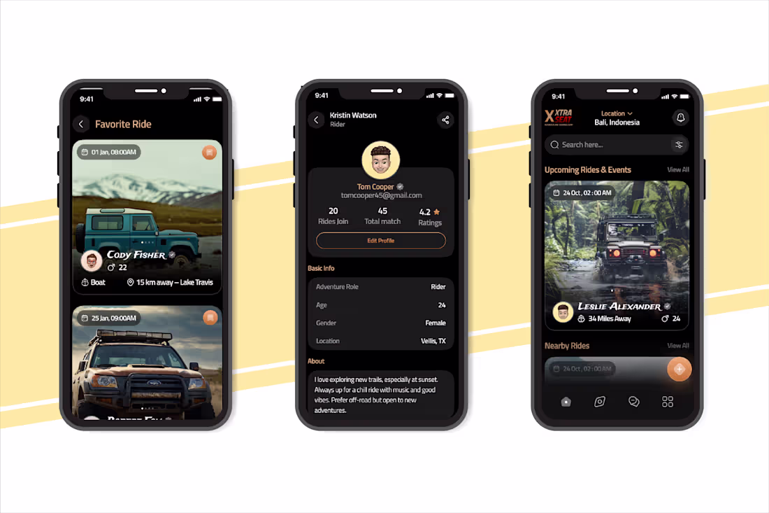 Cover image for XXTRA Seat – Adventure Ride-Sharing App for Off-Road Enthusiasts