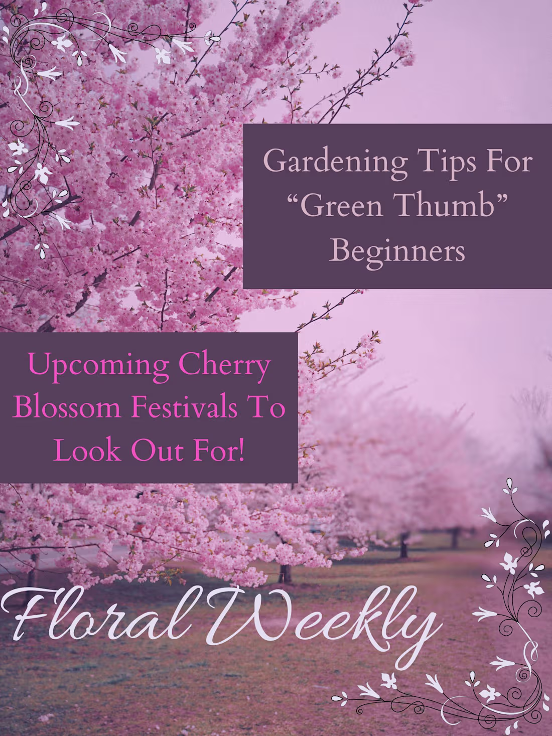 Cover image for Floral Magazine Cover Design