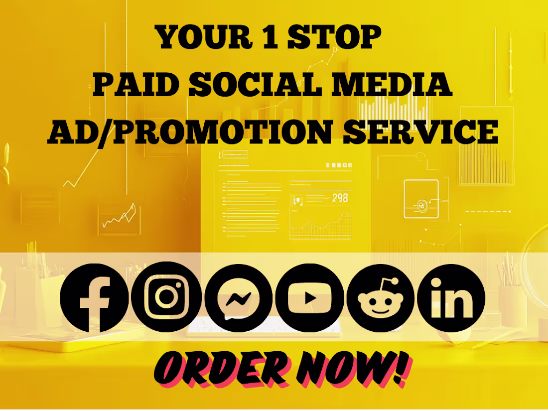 Cover image for Paid Social Media Ads - FB, Insta, TikTok, X, YouTube & Others