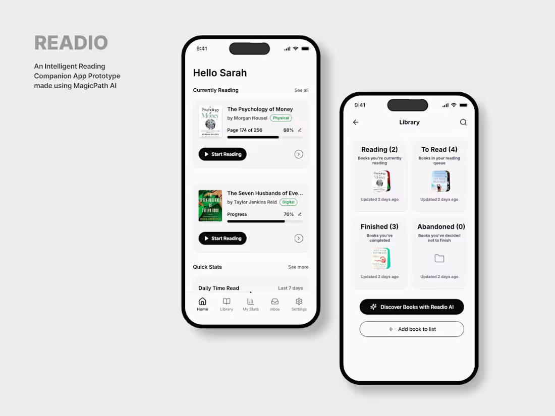 Cover image for Readio - Intelligent Reading Companion App 