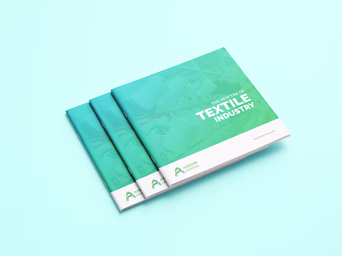 Cover image for Aspire Textile Company Profile Booklet Design | KS Ajay