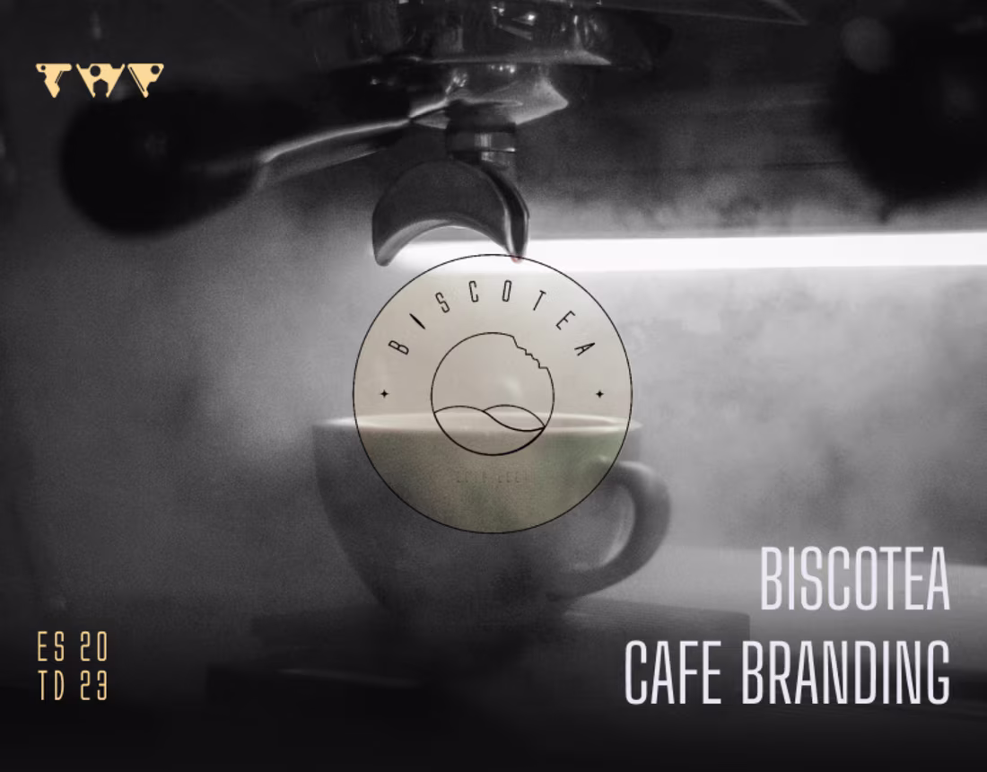 Cover image for Biscotea - Cafe Branding case study (2023) on Behance