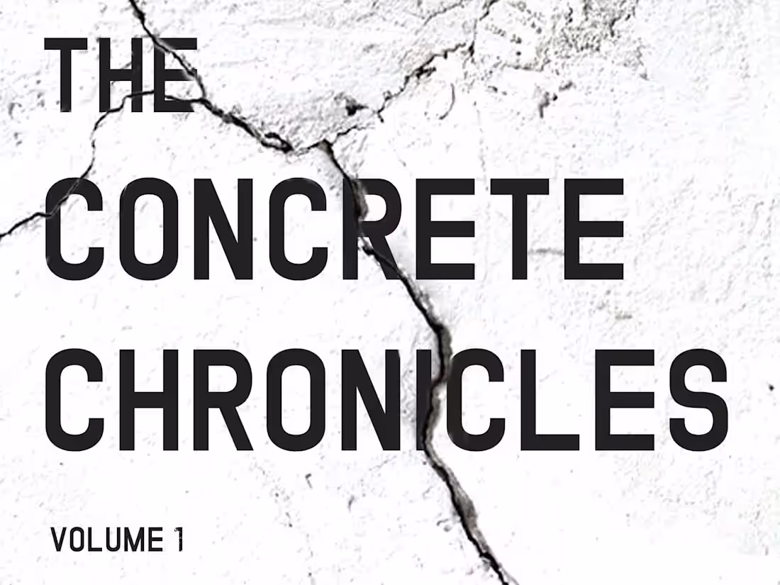 Cover image for Concrete Chronicles: Volumes 1 and 2 by Dominic R. Brogsdale