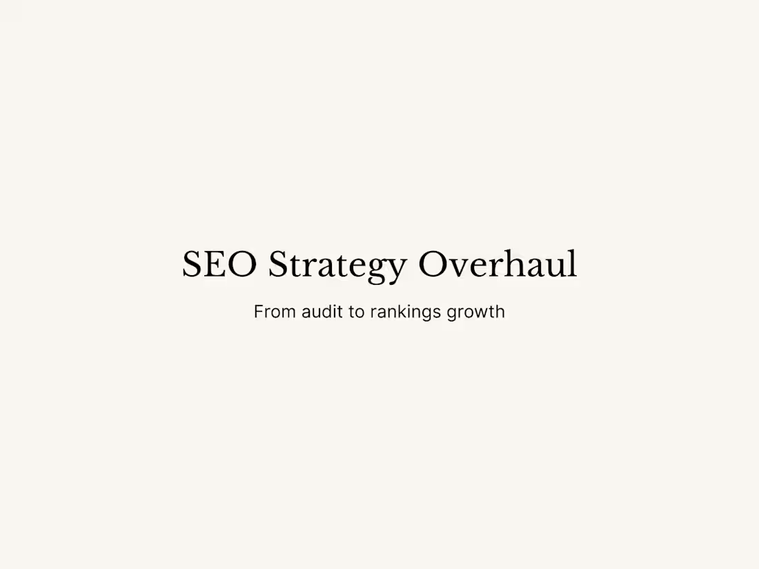 Cover image for SEO Strategy