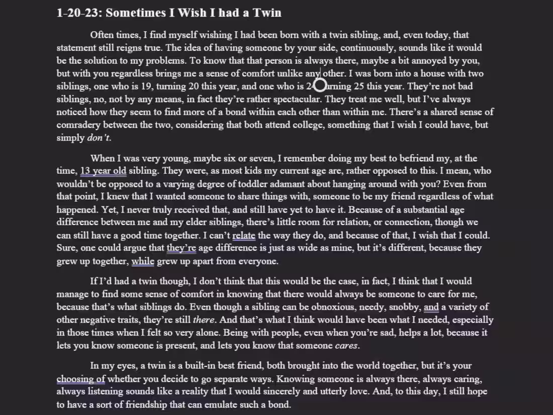 Cover image for Sometimes I Wish I Had a Twin