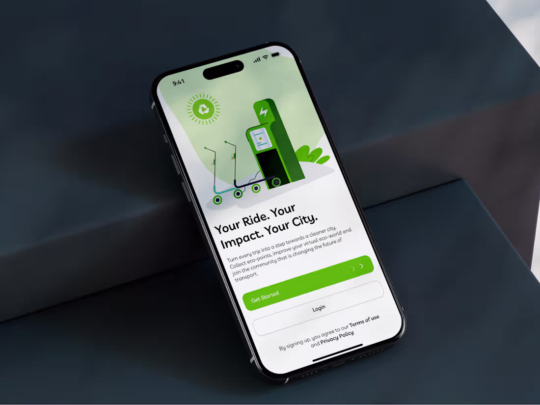Cover image for Sustainable e-transport sharing mobile app development