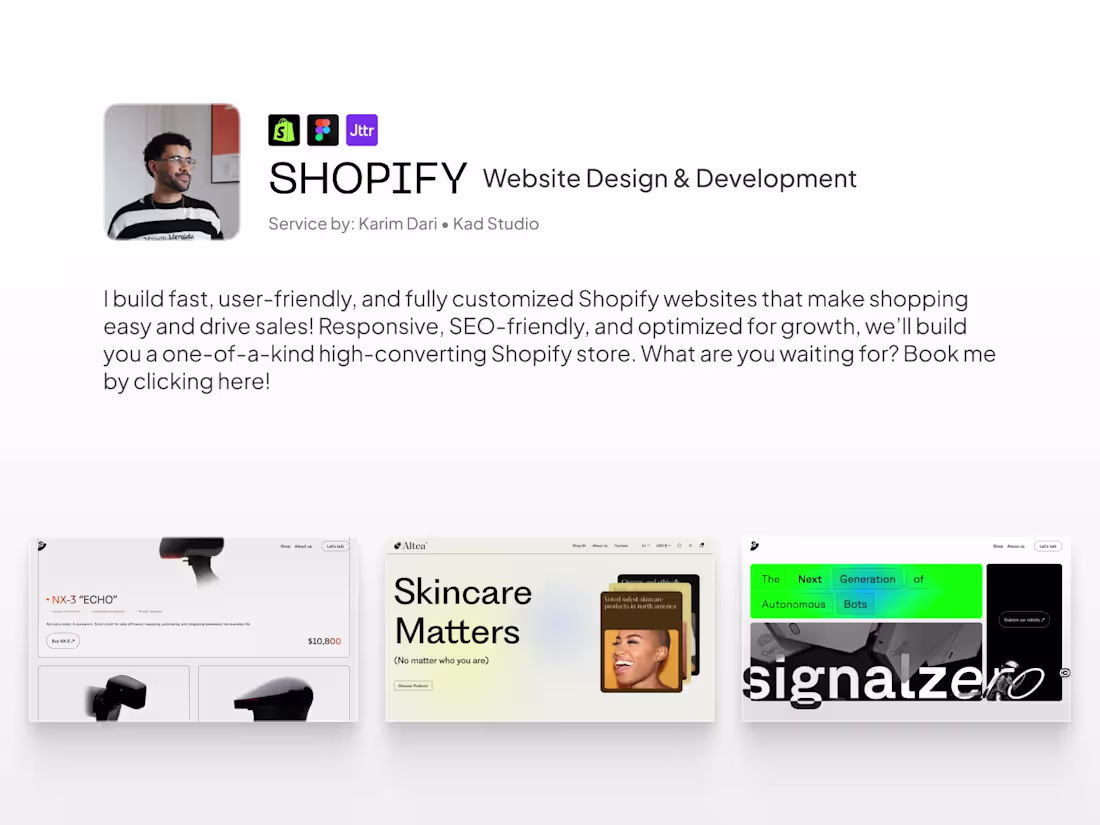 Cover image for Shopify | Website Design & Development