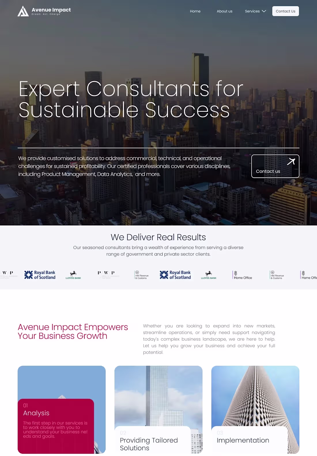 Cover image for Avenue Impact Platform Development