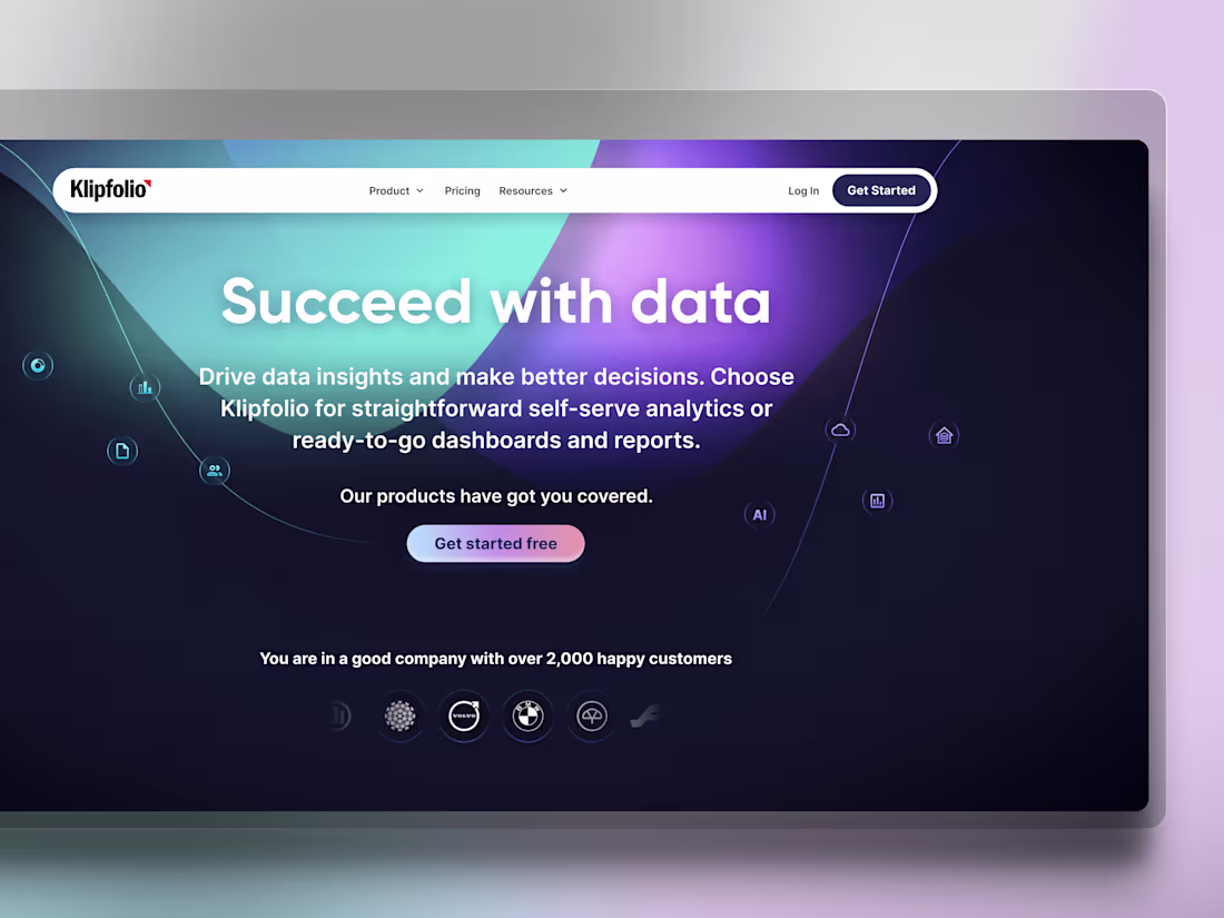 Cover image for Klipfolio Homepage (2024)