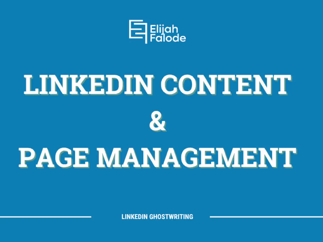 Cover image for LinkedIn Content Strategy & Ghostwriting for Thought Leaders