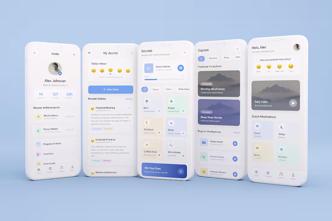 Cover image for Meditation App design