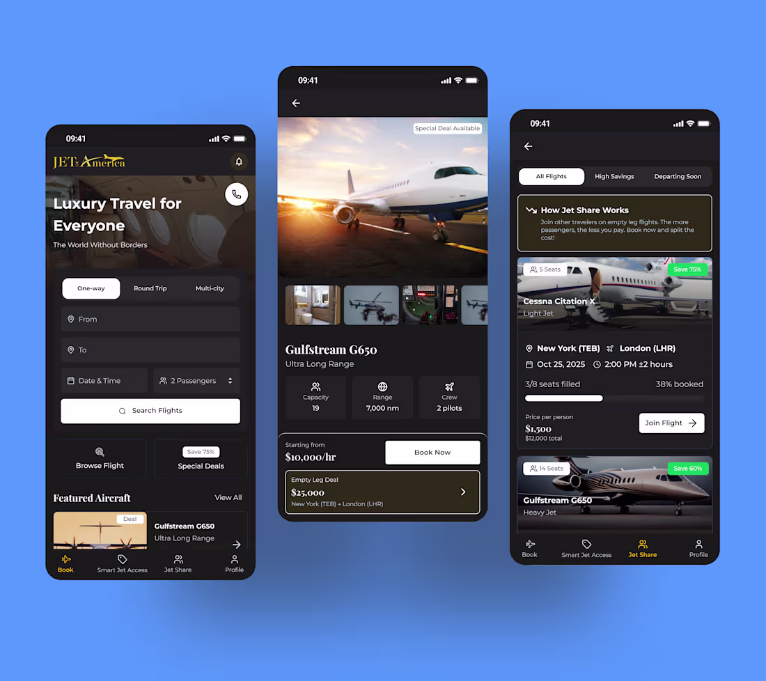 Cover image for JetAmerica – Luxury Private Jet