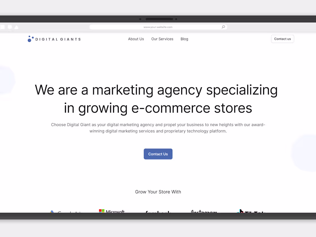 Cover image for Digital Giants Marketing Agency