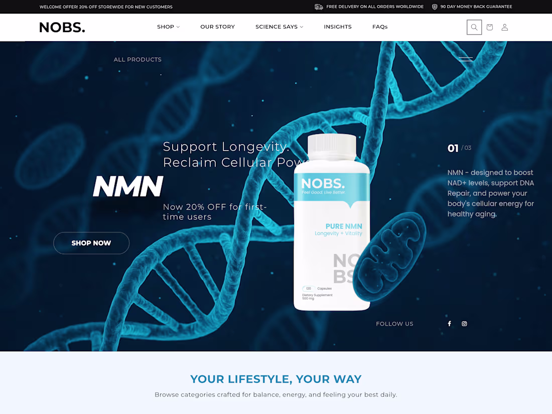 Cover image for E-commerce Site Enhancement for NOBS