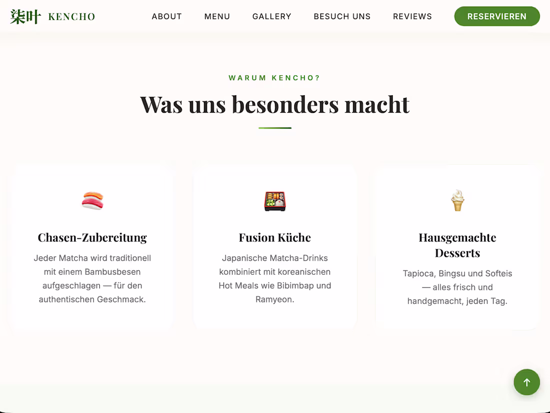 Cover image for Kencho Matcha - Brand Website
Created