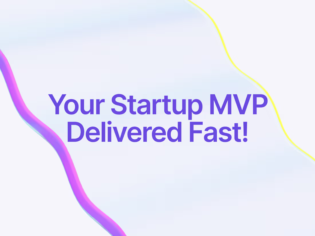 Cover image for Idea to Custom SaaS MVP in 4 weeks 🚀 [SaaS/Custom web app]