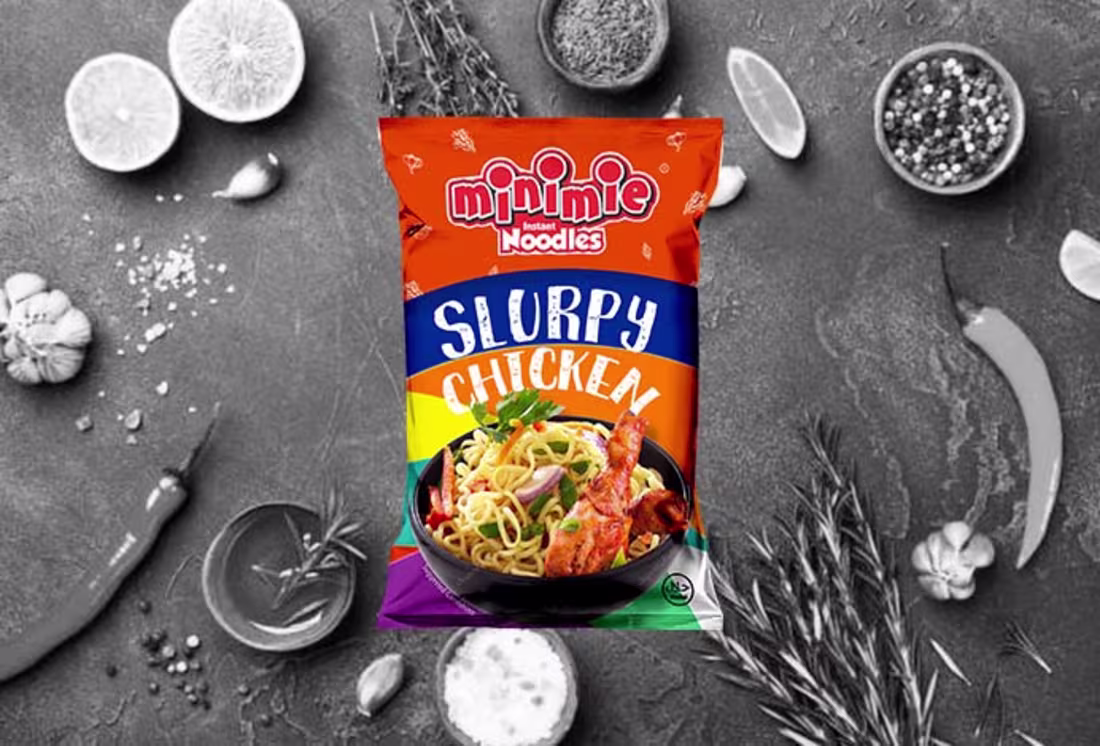 Cover image for Minimie Slurpy Chicken Noodles