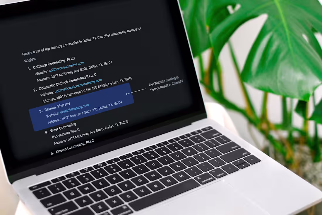 Cover image for Rethink Therapy Website Design and SEO Optimization