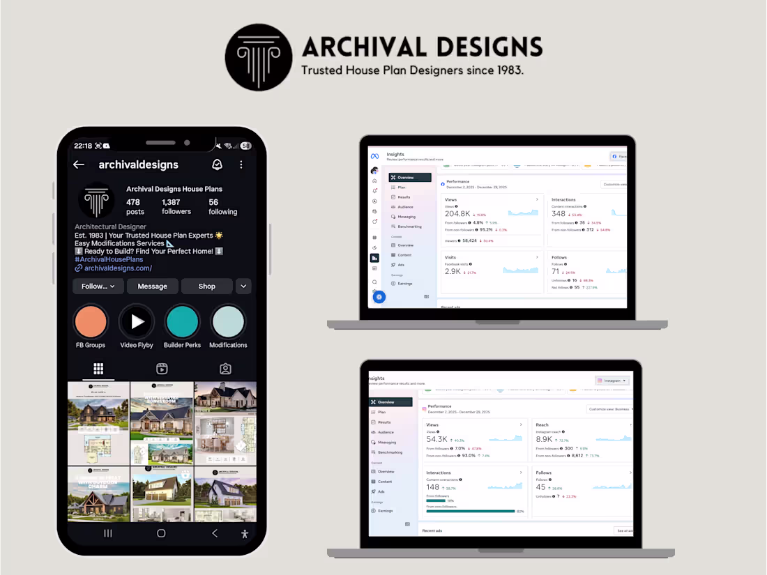 Cover image for Archival Social Media Manager for IG and FB 