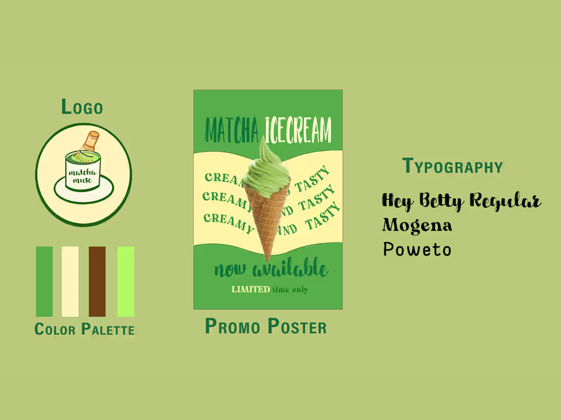 Cover image for Whimsical Branding for Matcha Muse Café