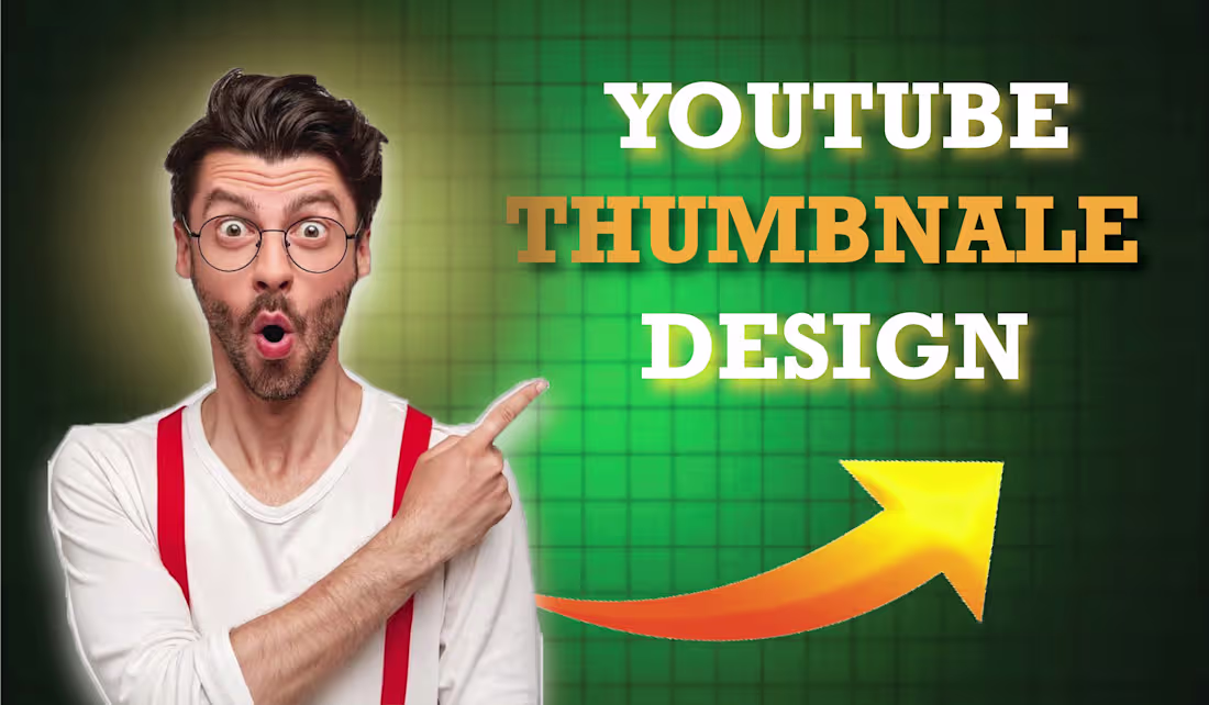 Cover image for design professional youtube thumbnail, social