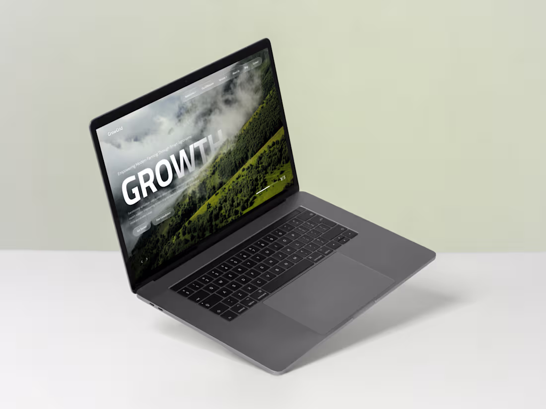 Cover image for GrowGrid Agriculture - Website Design Mockup