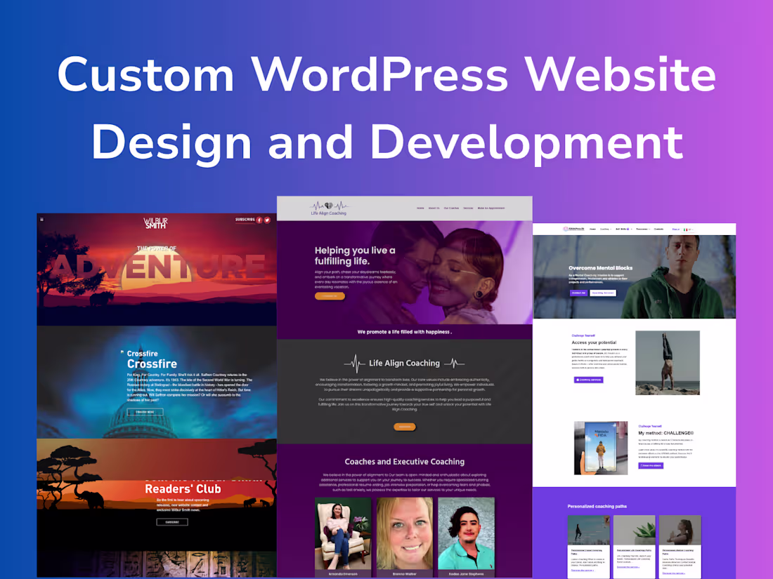Cover image for Custom WordPress Website Design and Development