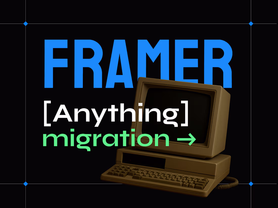 Cover image for Anything AI → Framer Website Migration