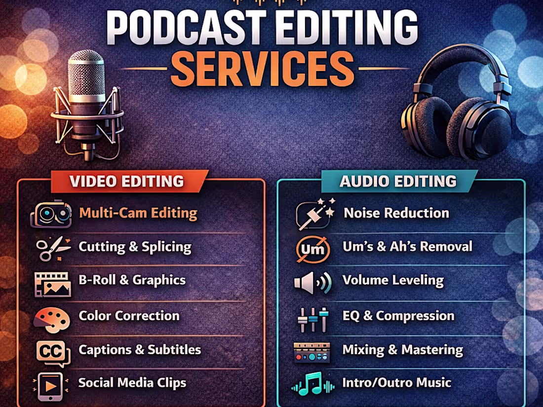 Cover image for Podcast Editing