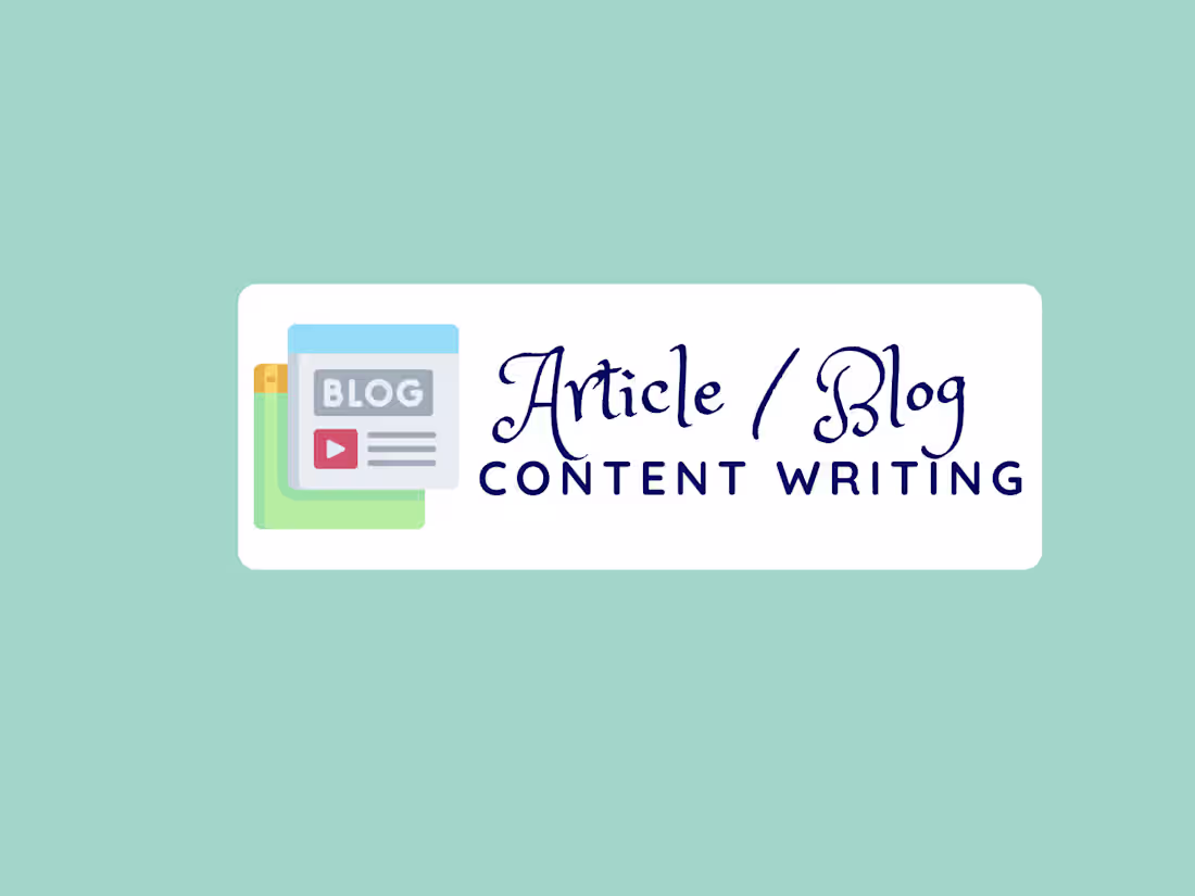 Cover image for Article / Blog ~ Content Writing Svcs (Mid Form < 1500 words)