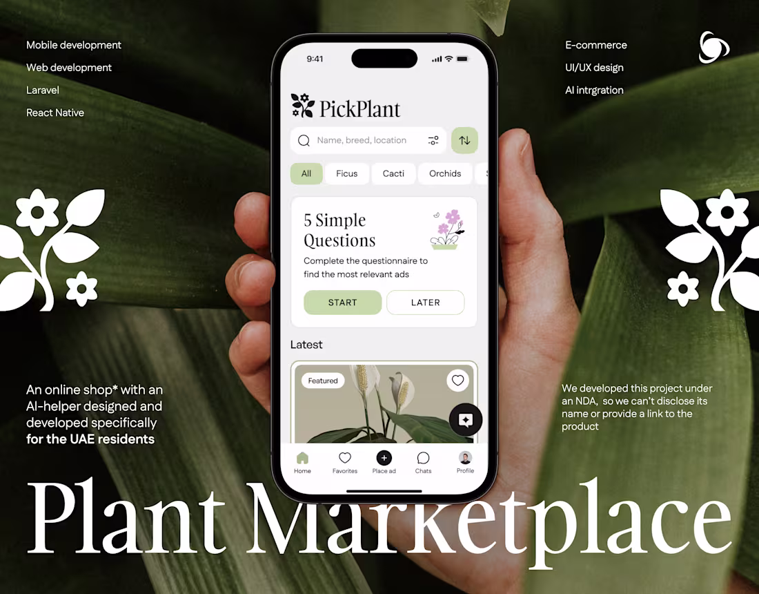 Cover image for AI Marketplace App Development for the UAE | Ronas IT