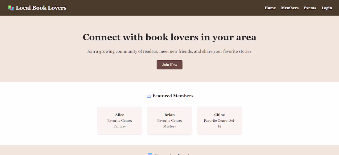 Cover image for Book Club Connection Platform Project