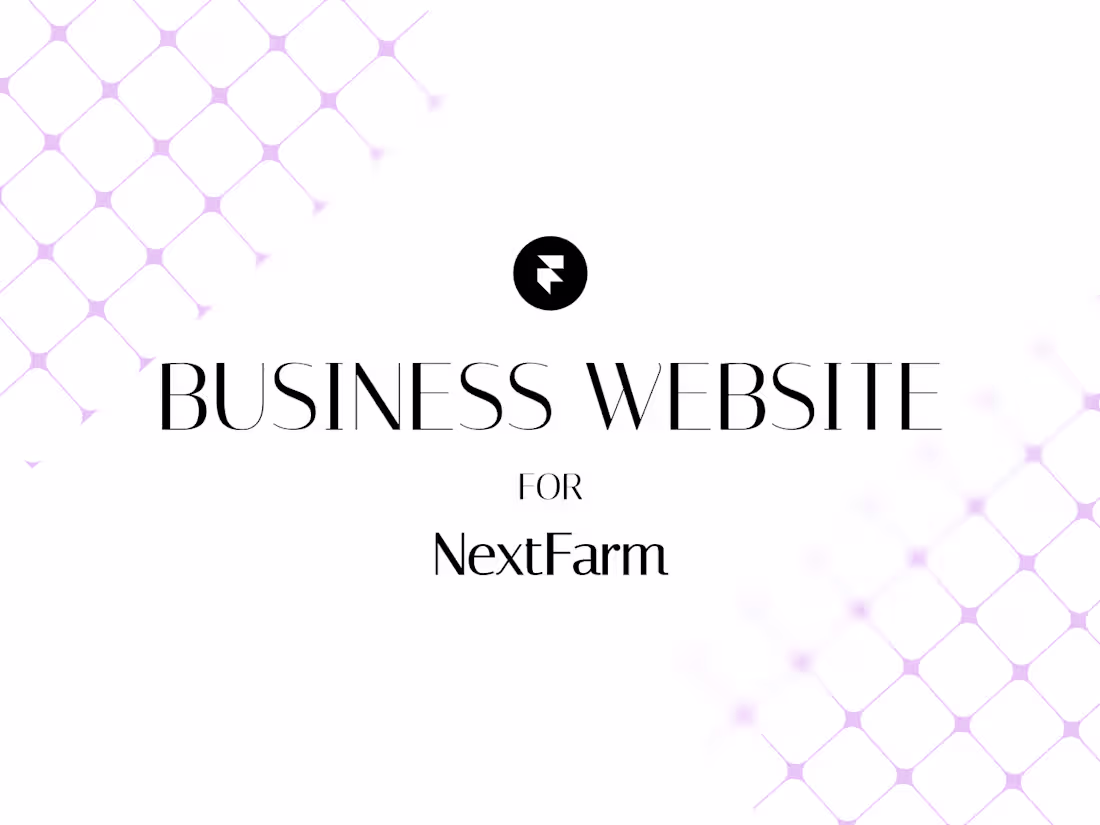 Cover image for NextFarm Business Website Development