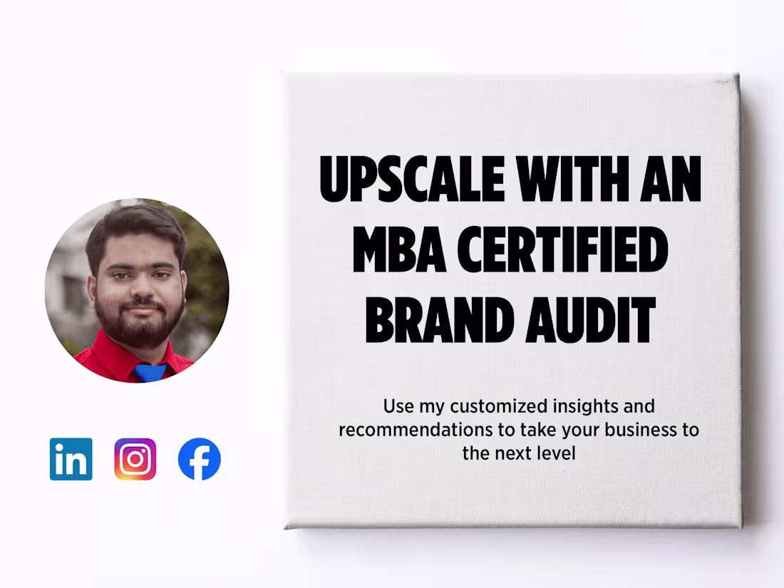 Cover image for In-Depth Brand Audit with MBA Insights for Business Success