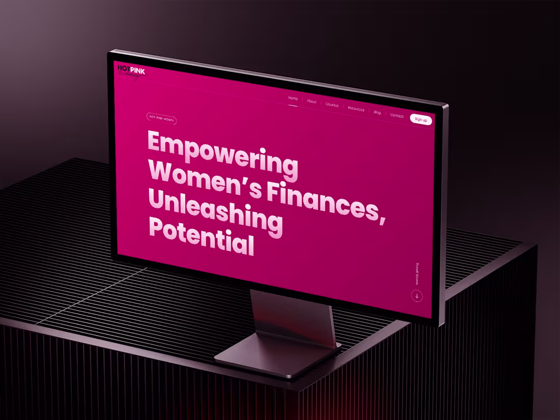 Cover image for HotPink Money Landing Page