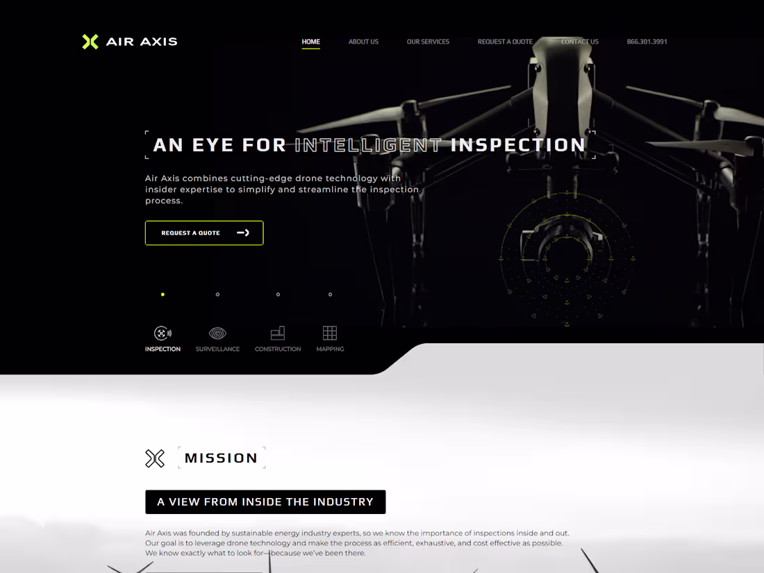 Cover image for Air Axis: Wordpress website 
